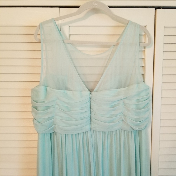 David's Bridal mint bridesmaid dress - Picture 5 of 7